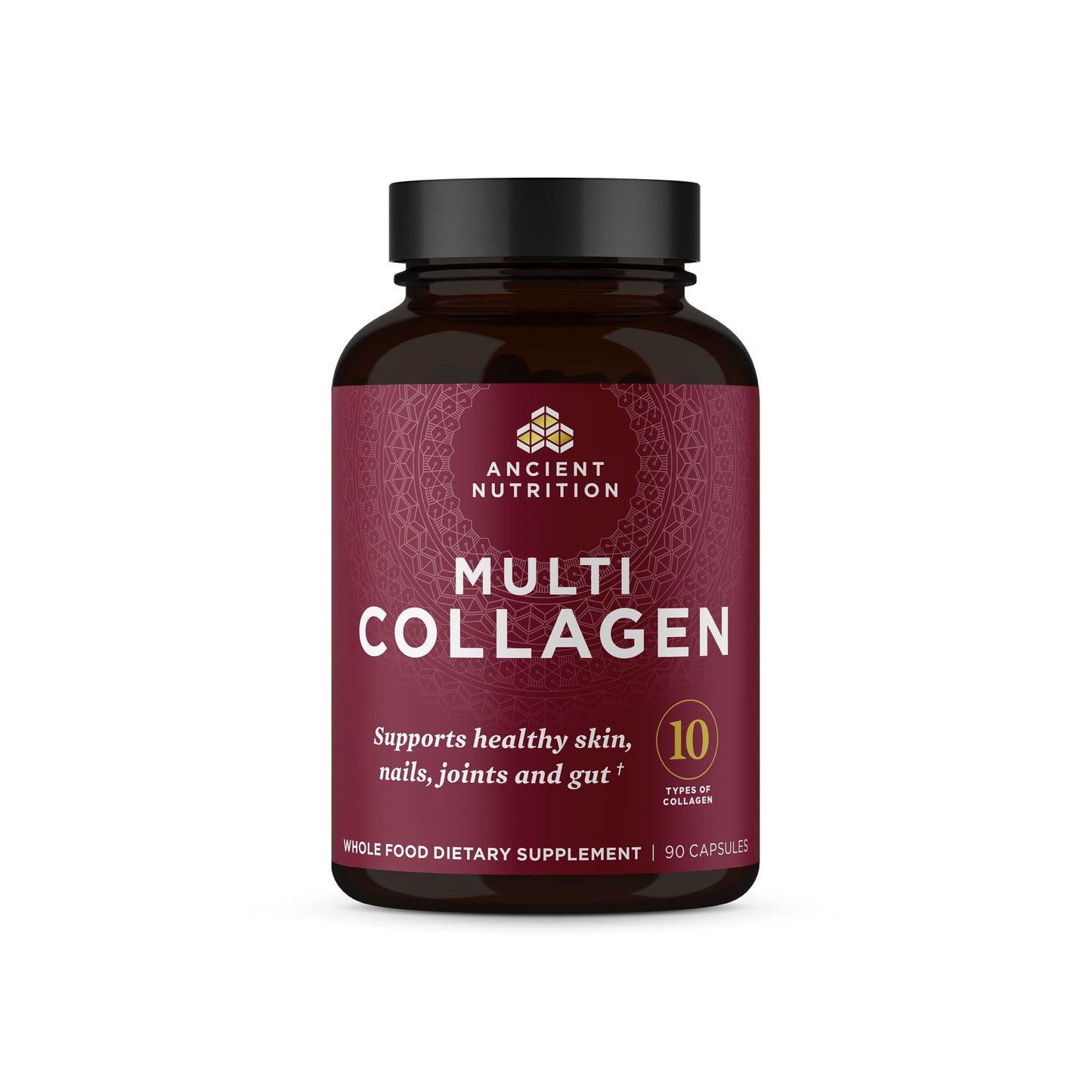 Ancient Nutrition Collagen Peptides Pills, Hydrolyzed Multi Collagen Supplement, Types I, II, II, V & X, Supports Healthy Skin and Nails