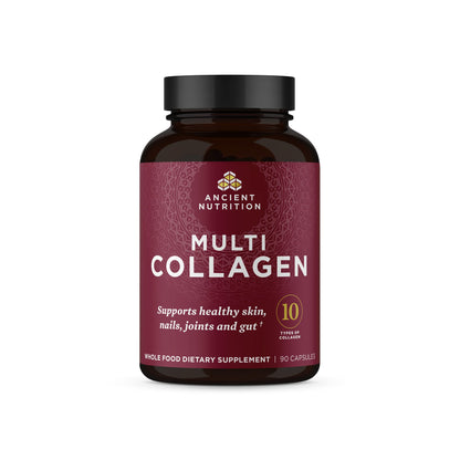 Ancient Nutrition Collagen Peptides Pills, Hydrolyzed Multi Collagen Supplement, Types I, II, II, V & X, Supports Healthy Skin and Nails, Gut Health and Joints, 90 Capsules Ancient Nutrition buy supplements Au