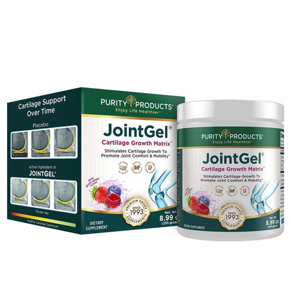Purity Products JointGel Formula Collagen Peptides + MSM - Supports Joint Flexibility + Fortify Joint Cartilage - Berry Powder - 30 Day Supply