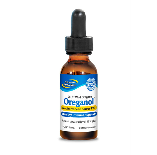 NORTH AMERICAN HERB & SPICE Oreganol - 1 fl. oz. - Unprocessed, Wild, Organic Oregano Oil
