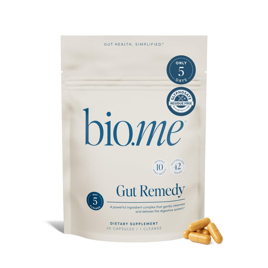 Biome Gut Remedy Capsules (5 Day Cleanse, 1 Round, 30 Capsules) Gut Reset with Magnesium Citrate, Berberine, Immunolin, L-Glutamine - Reset Digestive System