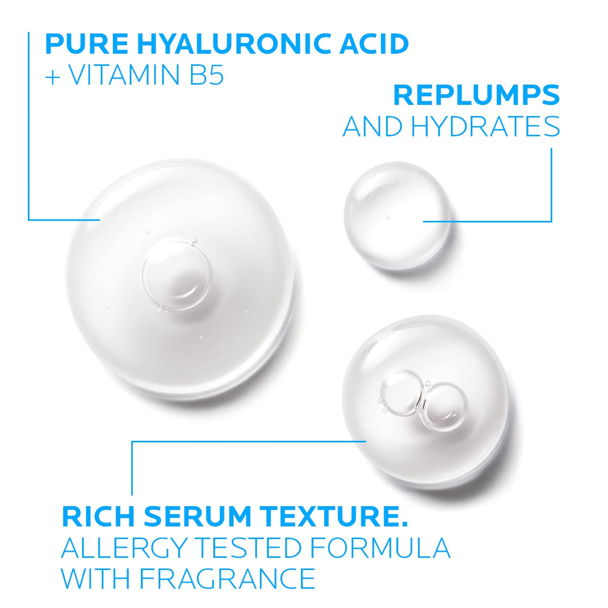 La Roche-Posay Hyalu B5 Pure Hyaluronic Acid Serum for Face, with Vitamin B5, Anti-Aging Serum for Fine Lines and Wrinkles,
