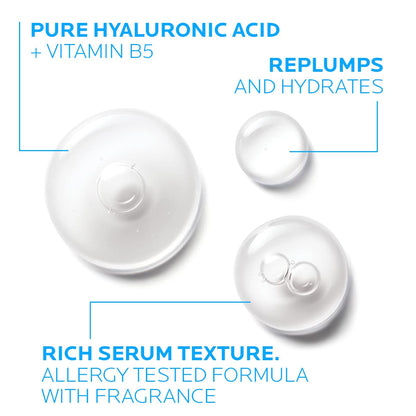La Roche-Posay Hyalu B5 Pure Hyaluronic Acid Serum for Face, with Vitamin B5, Anti-Aging Serum for Fine Lines and Wrinkles,
