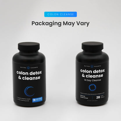 NutraChamps Colon Cleanse & Detox for Weight Loss [14 Day Quick Cleanser] Safe & Effective Formula with Probiotic