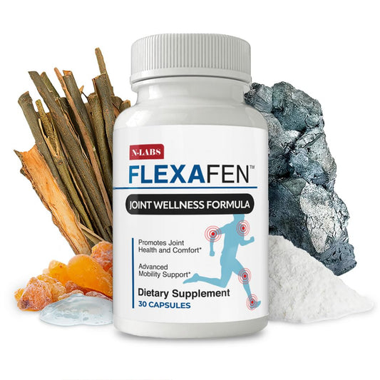 N-Labs Flexafen Joint Support Supplement – Joint Health Support with MSM, Collagen Type 2, Hyaluronic Acid, Boron & White Willow Bark – Supports Joint Comfort, Flexibility & Mobility – 30 Capsules N-LabsBuy Supplements Australia