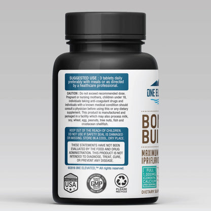 Comprehensive Bone Builder Calcium Supplement. Formulated with Highest Grade Calcium -Carbonate/Hydroxyapatite/Citrate, Magnesium, Zinc, D3. Works in Sync