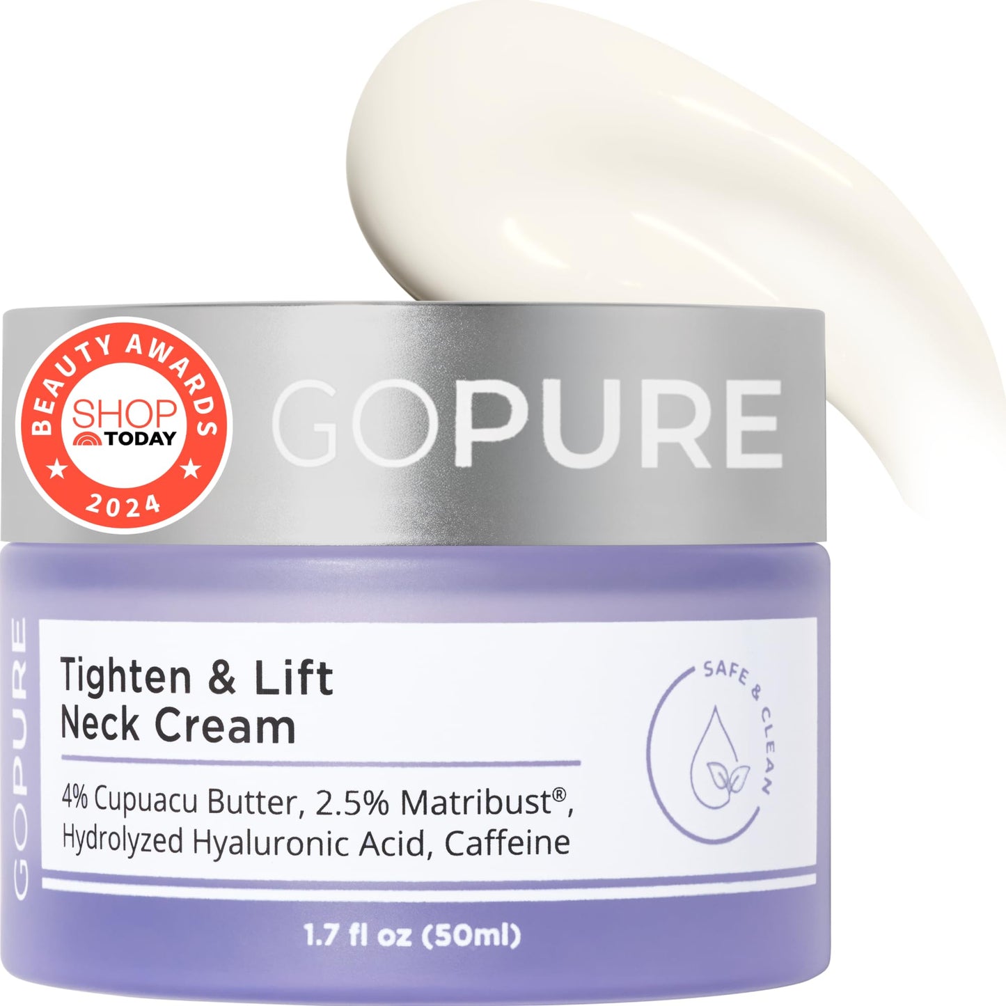 goPure Tighten & Lift Neck & Chest Moisturizer Cream for Visibly Firming, Tightening