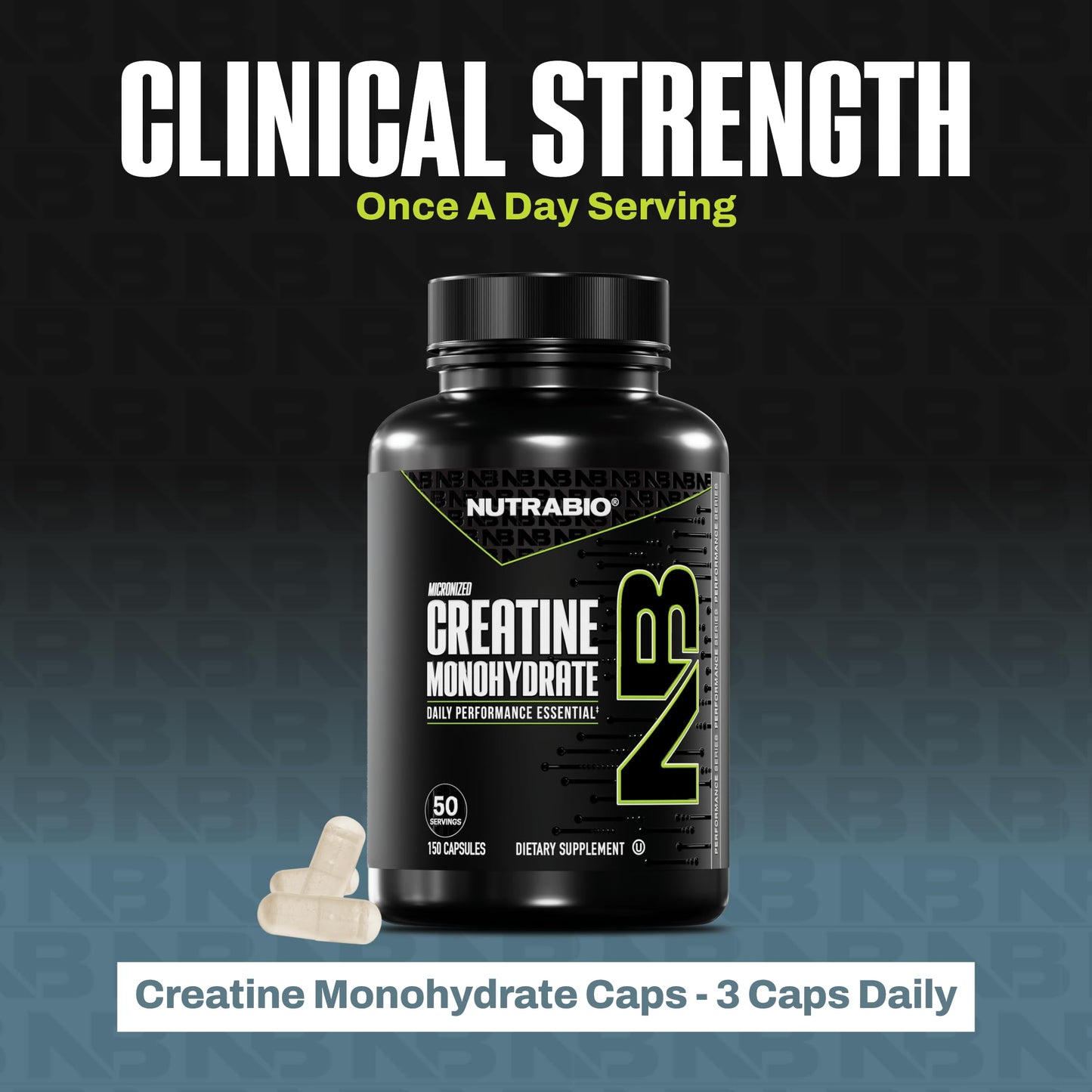 NutraBio Pure Micronized Creatine Monohydrate Capsules, Creatine Pills, Supports Bulk Muscle Energy, Recovery, and Strength - Keto Friendly, Kosher