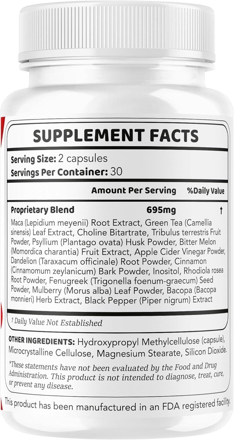 (5 Pack) GlucoDefense 7 Capsules - Official GlucoDefense Seven Blood Health Support Advanced Formula Supplement, Natural GlucoDefender 7 for Overall Health