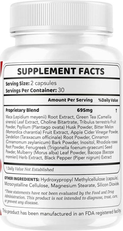 (5 Pack) GlucoDefense 7 Capsules - Official GlucoDefense Seven Blood Health Support Advanced Formula Supplement, Natural GlucoDefender 7 for Overall Health