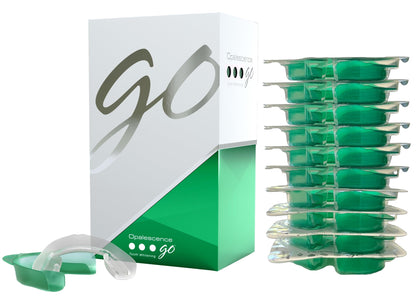 Opalescence Go 15- Prefilled Teeth Whitening Trays Kit - 15% Hydrogen Peroxide - (10 Treatments) Dentist Recomended - Made by Ultradent Products