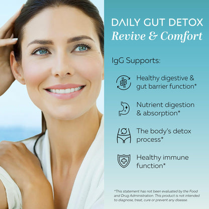 CLEANSE | IgG Dairy-Free Colostrum | 50.5% IgG Potent Concentrated Immune Support | Daily Gut Health Detox, Energy, Prebiotics, Digestive Support