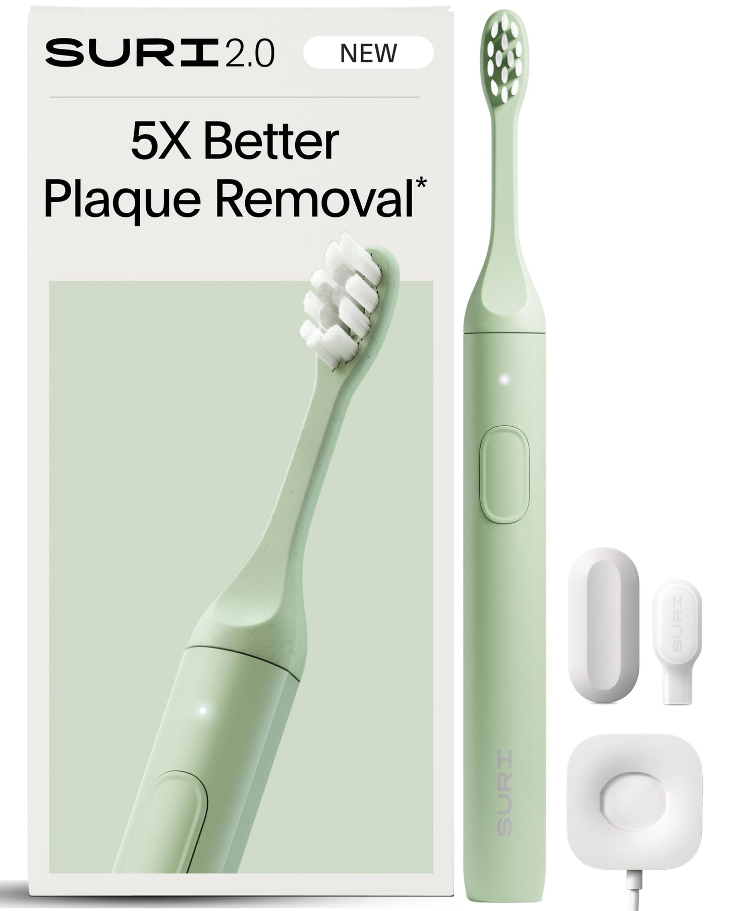 SURI 2.0 New Sonic Electric Toothbrush with Pressure Sensor | 1 Month+ Battery | Electric Toothbrush for Adults