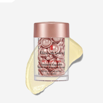 Elizabeth Arden Retinol + HPR Ceramide Rapid Skin Renewing Anti-Aging Face Serum Capsules, Fine Lines & Wrinkles Treatment with Peptides