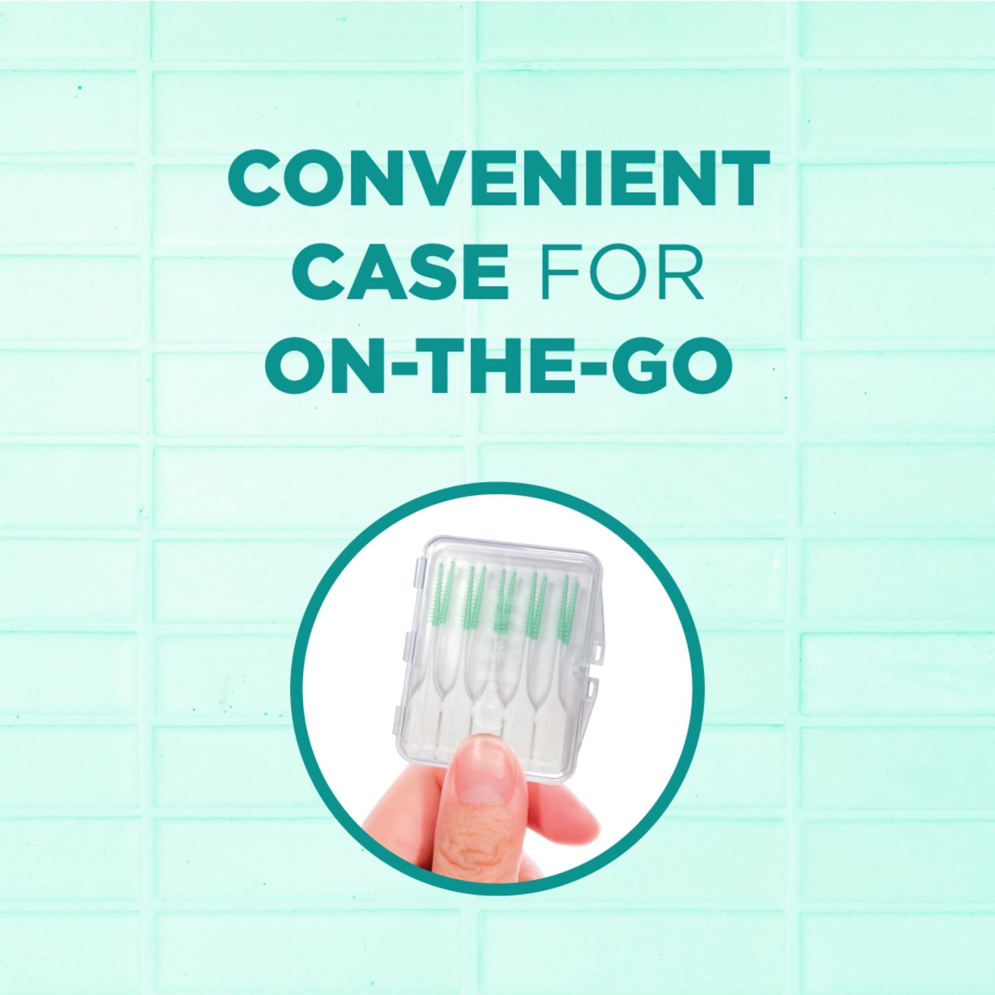 GUM Soft-Picks Original – Easy-to-Use Interdental Picks for Plaque Removal & Gum Health with Convenient Carry Case