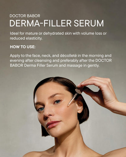 DOCTOR BABOR Lifting Derma Filler Serum, Collagen Peptide Complex, Firmer Smoother Complexion, Hyaluronic Acid Hydrates & Plumps Skin, Reduce Wrinkles