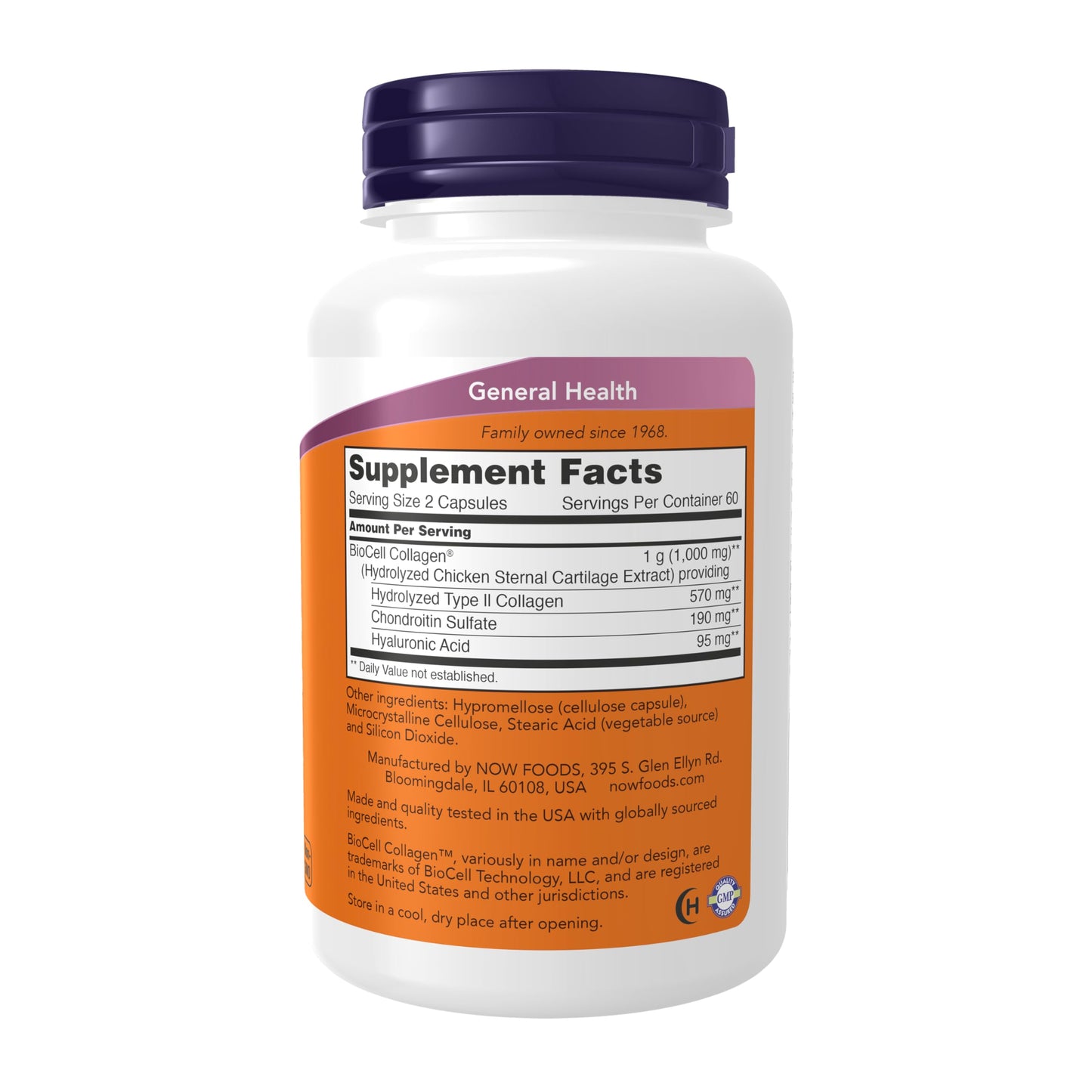 NOW Foods Supplements, BioCell Collagen® Hydrolyzed Type II, Clinically Validated, 120 Veg Capsules NOW Foods buy supplements Au