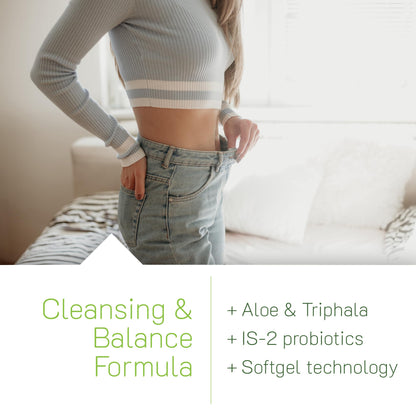 Irwin Naturals Aloe & Triphala Active Cleanse + Probiotics - 60 Liquid Softgels - Natural Digestive Support - Gentle, Effective Detox