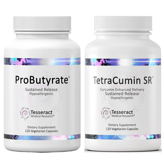 Tesseract Medical Research ProButyrate Gut Health Supplement, Butyric Acid Complex & TetraCumin SR Joint Support Supplement, Sustained Release Tesseract Medical ResearchBuy Supplements Australia