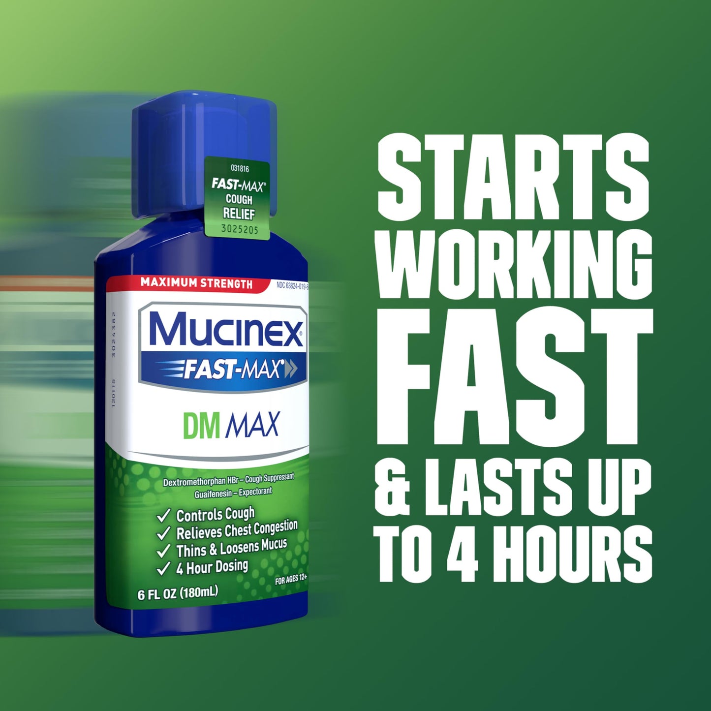 Mucinex DM Max Liquid Cough & Cold Medicine for Adults, Cold and Flu Medicine for Excess Mucus Relief, Guaifenesin, Dextromethorphan Expectorant & Decongestant for Adults, Dr Recommended, 6.0 Fl Oz