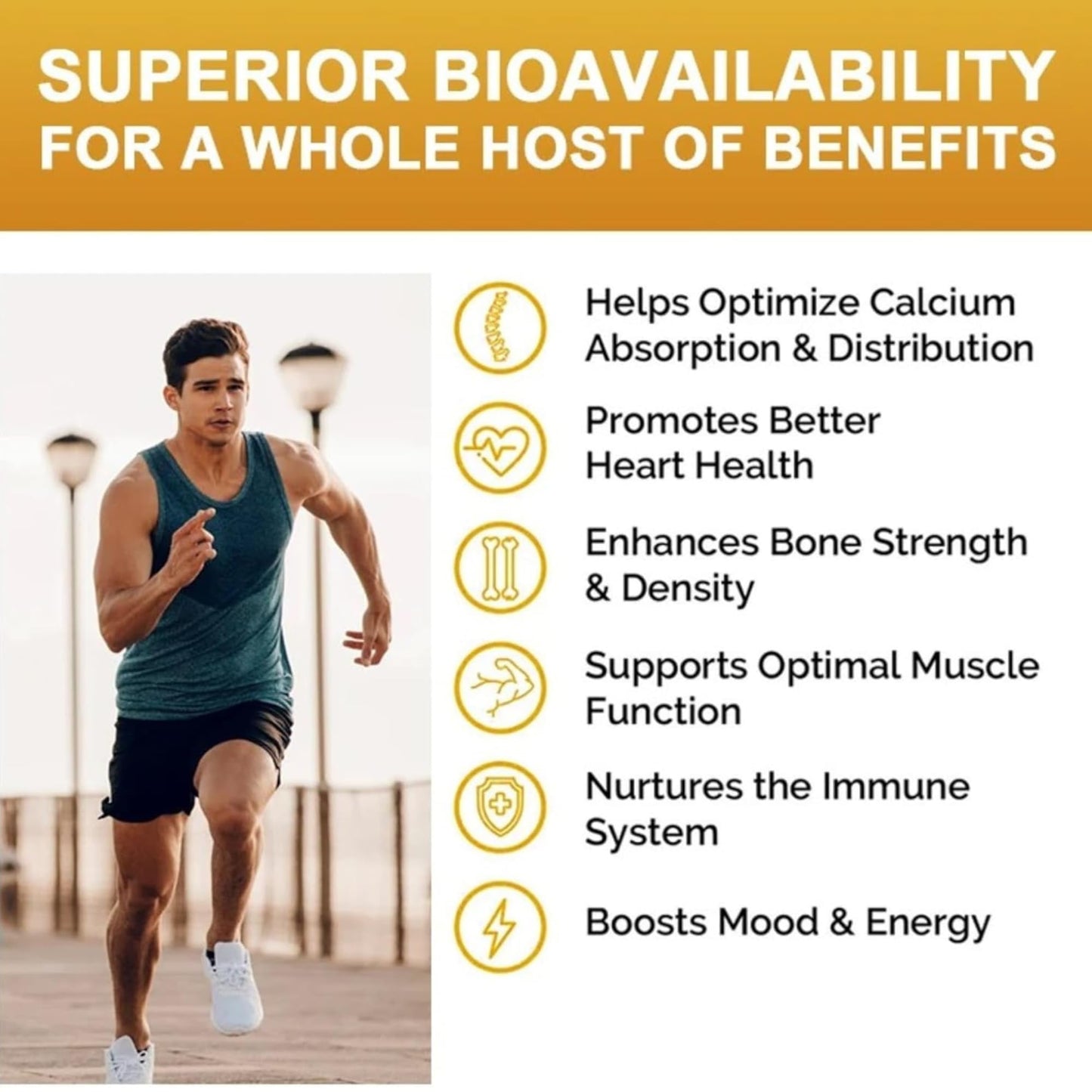 Extra Strength 4-in-1 Calcium 600mg + Vitamin D3 5000iu + K2 + B12 Natural Supplement Complex for Bone and Immune Health, 2 Month Supply, 120 Softgels