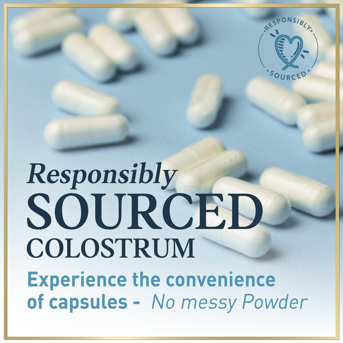 Bovine Colostrum Powder 1000mg Per Serving - with Immunoglobulins (IgG) for Immune Support, Energy & Gut Health Supplement, SP Colostrum Powder Pills,