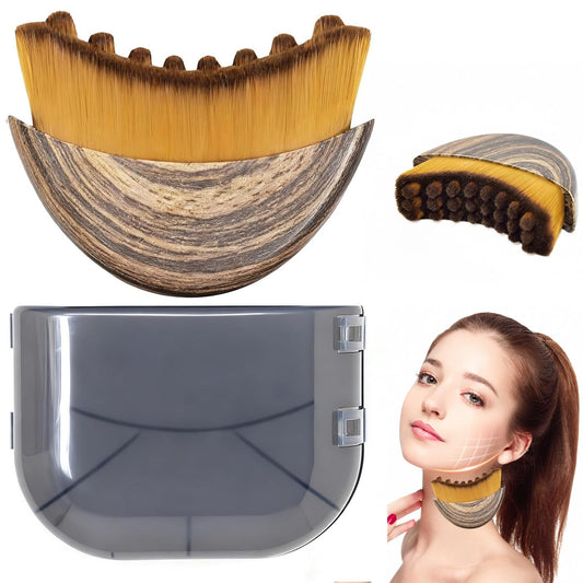 Lymphatic Contour Face Brush,Lymphatic Drainage Massager for Sculpting,Soft & Gentle Bristles Suitable for All Skin Types,Portable Ergonomic Gua Sha Brush with Travel Case LPZXH buy supplements Au