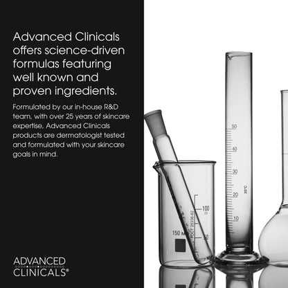 Advanced Clinicals Brightening Vitamin C Serum For Face With Glycolic Acid + Lactic Acid | Vitamin C Eye Serum Face Moisturizer For Improving
