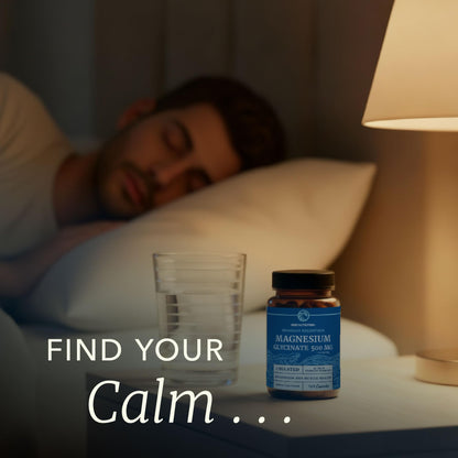 Magnesium Glycinate 500mg | High Absorption | Sleep, Muscle, Bone, Heart Health & Relaxation Support for Women & Men | Chelated Mag Glycinate