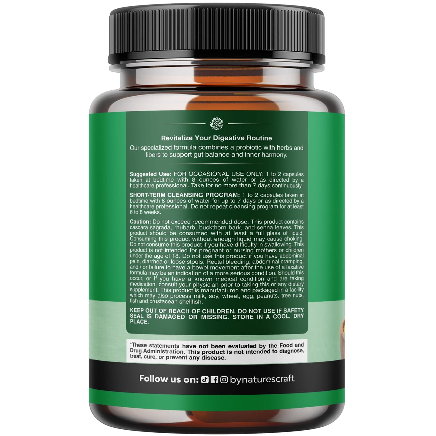 Herbal Colon Cleanse for Women & Men - 15 Day Gut Cleanse Detox for Women & Men with Senna Leaf Cascara Sagrada & Psyllium Husk for Fasting Acting Relief