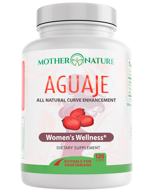 Mother Nature Aguaje Curves Capsules for Women, 1000mg (120ct), Natural & Sustainably Sourced Aguaje Fruit from Peru for Female Health, Hormone Balance, Curve Enhancer, Vegan, Non-GMO & Gluten-Free Mother Nature Organics Superfoods for Organic LivingBuy Supplements Australia