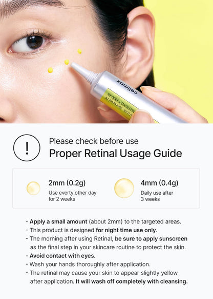 celimax Retinal Booster 15ml + Retinol Serum 30ml, Anti-aging Gifts for Women, Korean Skin Care