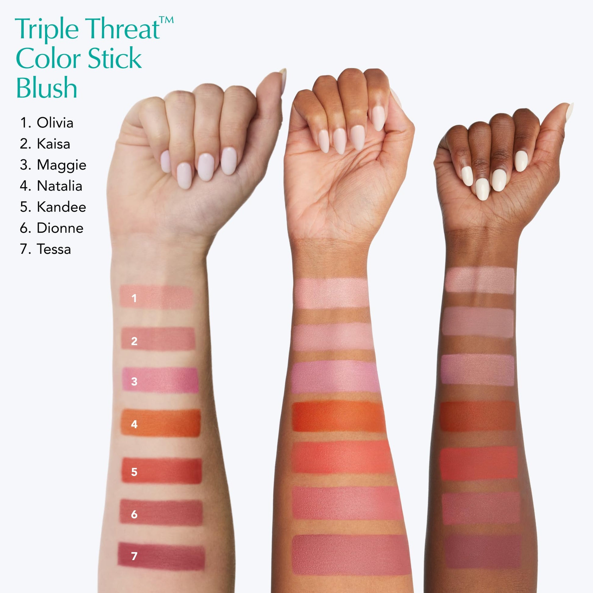 Thrive Causemetics Triple Threat Color Stick: Cream Blush Stick with Vitamin E, Evening Primrose Oil, Waterproof Smudge Proof Face Makeup Formula, Kaisa (Dusty Rose Matte) Thrive CausemeticsBuy Supplements Australia