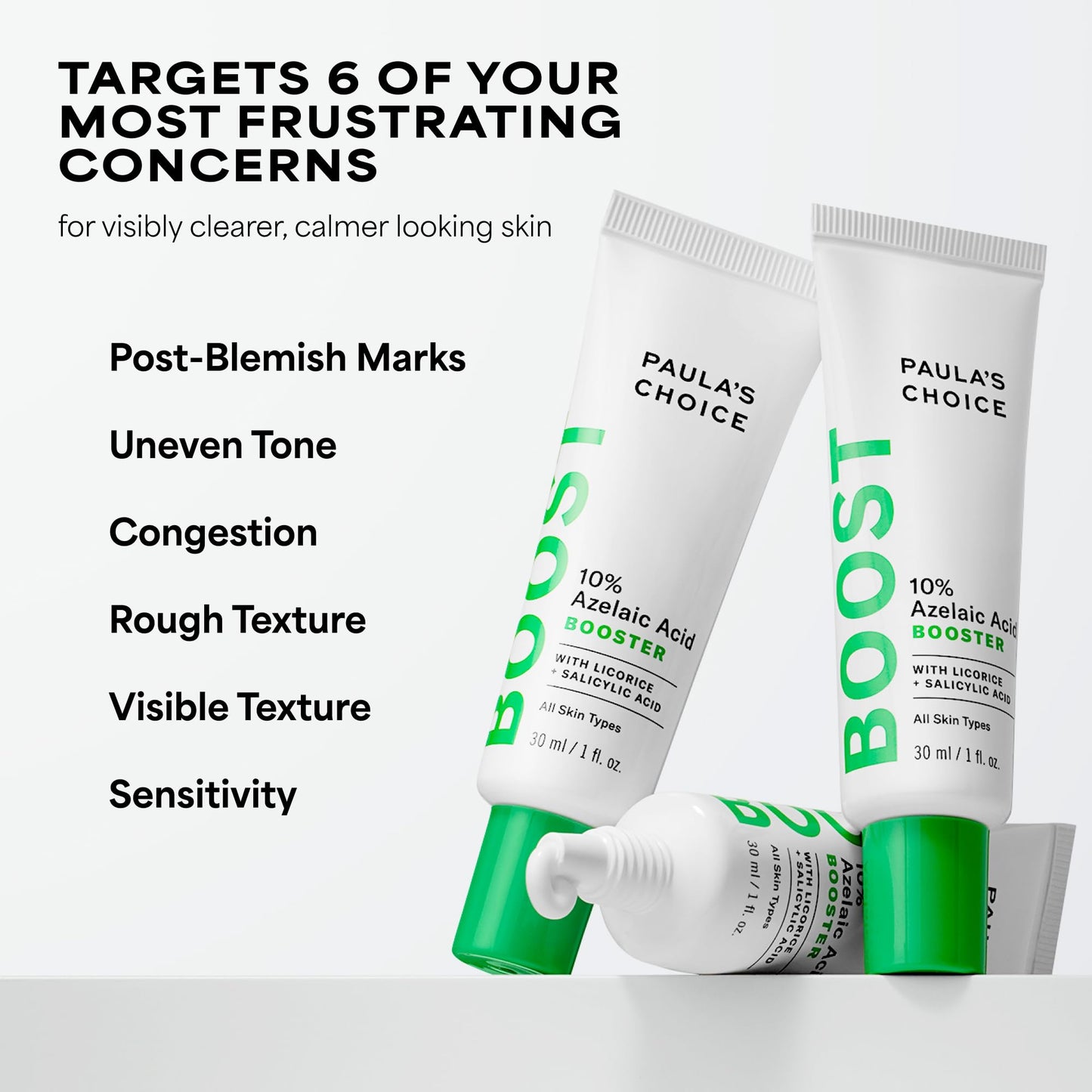 Paula’s Choice BOOST 10% Azelaic Acid Booster Cream Gel, Oil-Free Serum Fades Discoloration & Post-Blemish Marks, with Licorice Extract