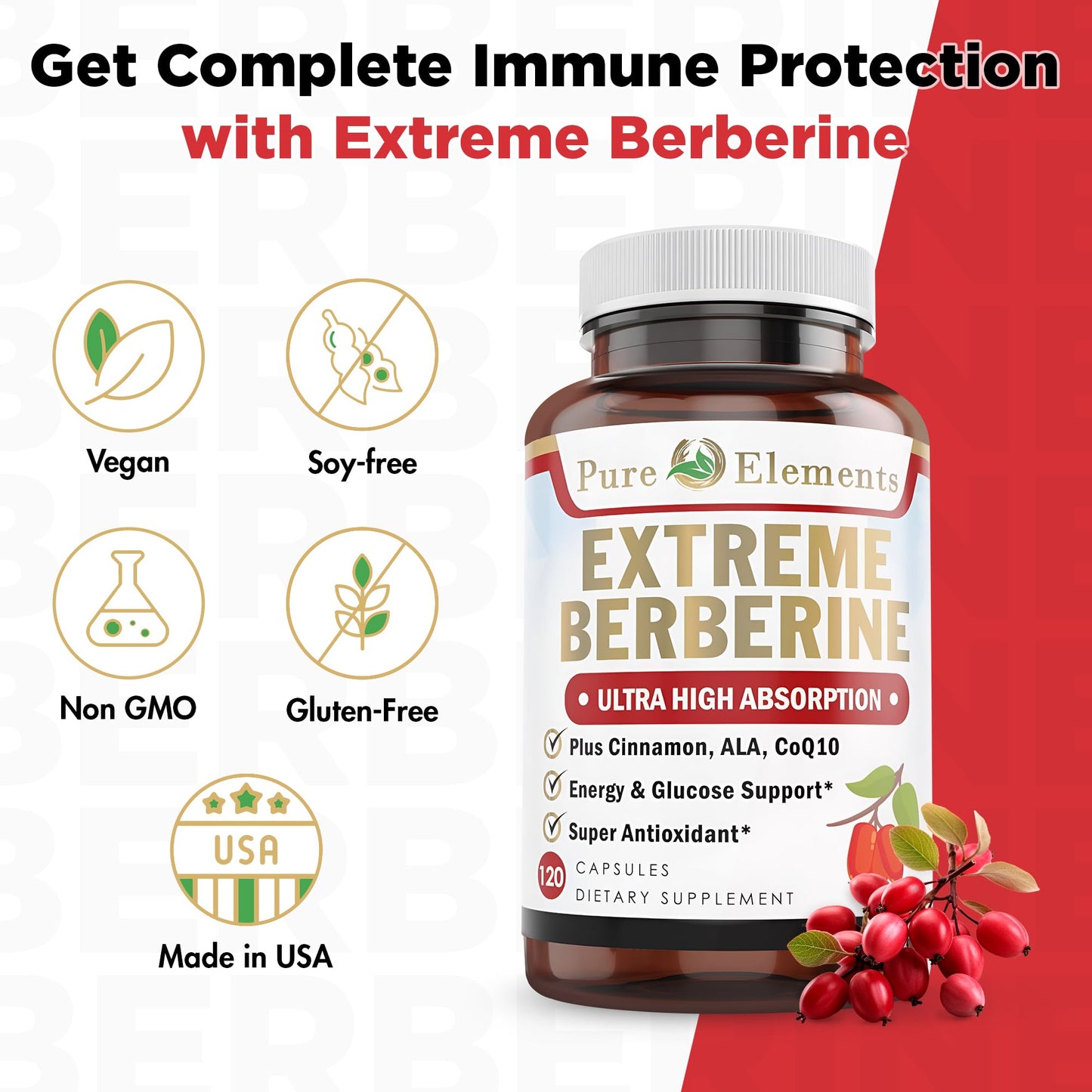 Extreme 500mg Complex with ALA, Coq10, Turmeric, Cinnamon, Bitter Melon, banaba Leaf, Korean Panax, Royal Jelly, and 21 Herbs for Healthy Blood Sugar