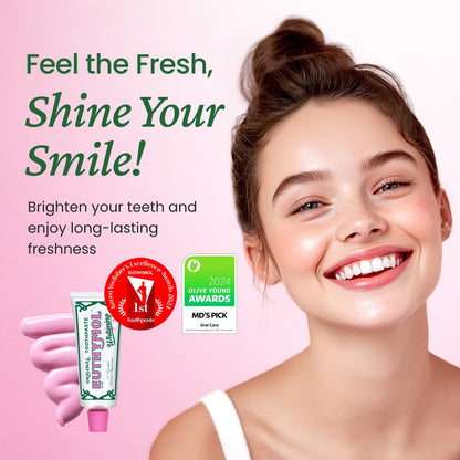 EUTHYMOL Whitening Toothpaste (3.7fl oz) - Stain Removal in 2 Weeks, Long-Lasting Freshness for Sensitive Gum & Teeth. Bad Breath