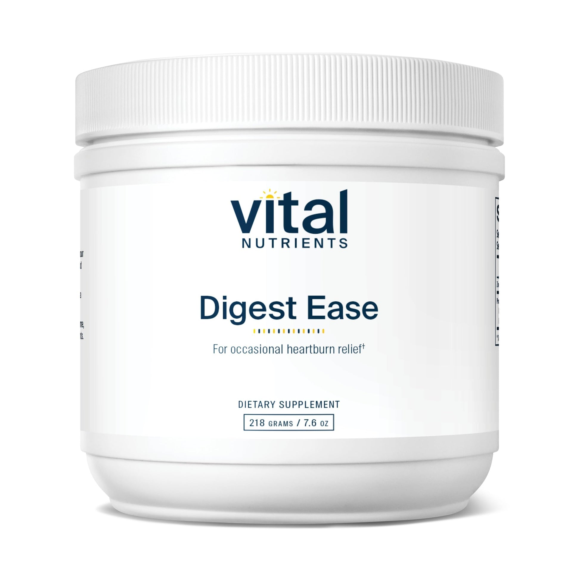 Vital Nutrients Digest Ease supplement container on a white background
