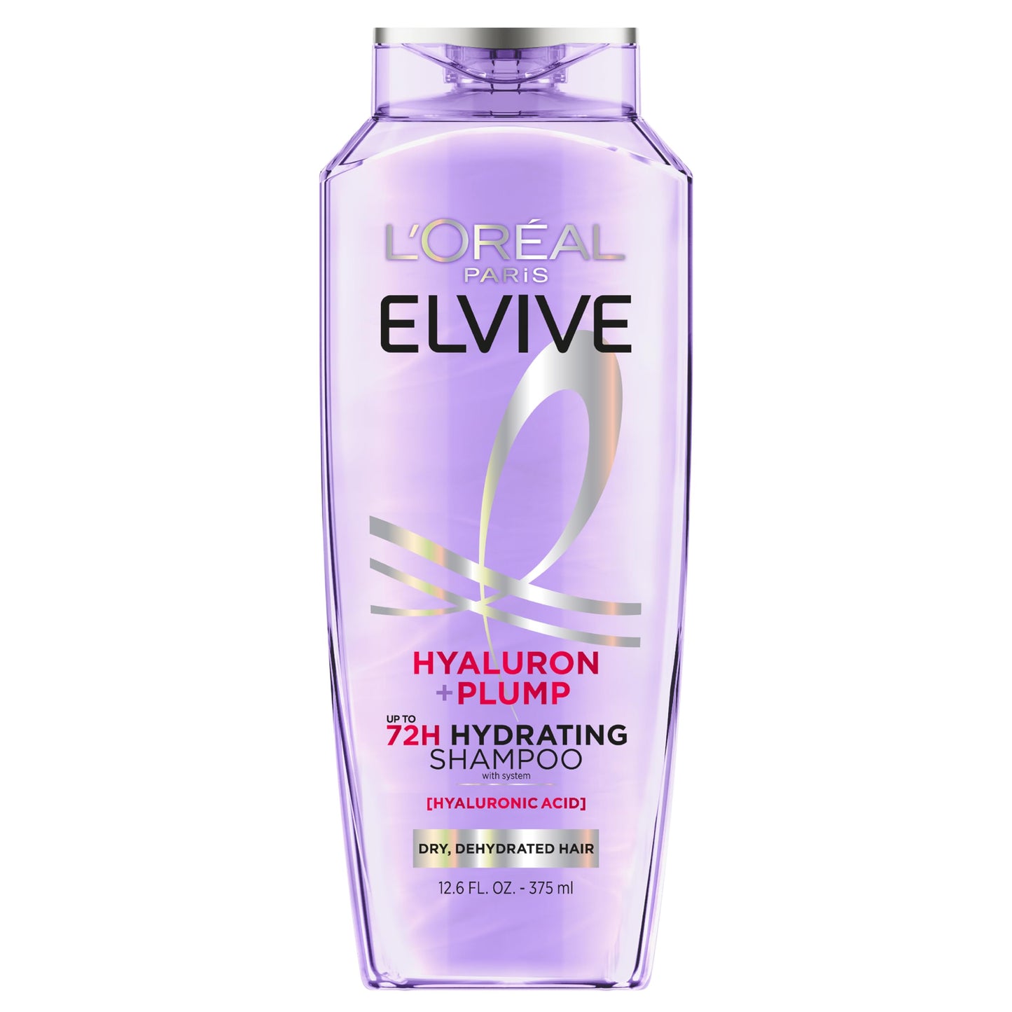 L'Oreal Paris Elvive Hyaluron Plump Hydrating Shampoo for Dehydrated, Dry Hair Infused