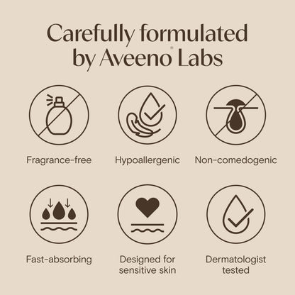 Aveeno Calm + Restore Triple Oat Hydrating Face Serum for Sensitive Skin, Gentle Lightweight Hydrating Serum for Face Instantly Smooths Skin,