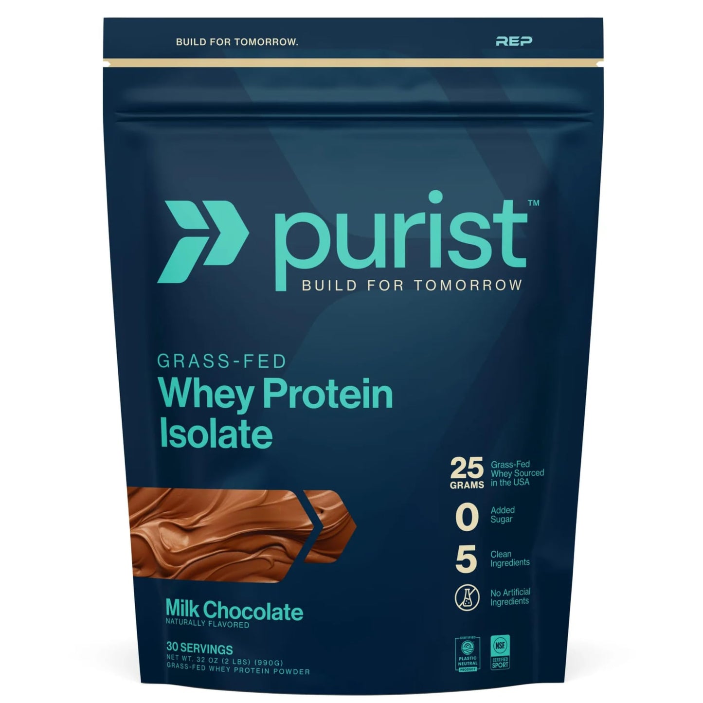 PURIST REP Whey Protein Powder, Premium Milk Chocolate Grassfed Isolate,Workout Recovery, Keto Friendly, Clean Nutrition Meal Replacement, Promotes Lean Muscle, Sugar and Gluten-Free Women Men, 2 Lb PURIST buy supplements Au