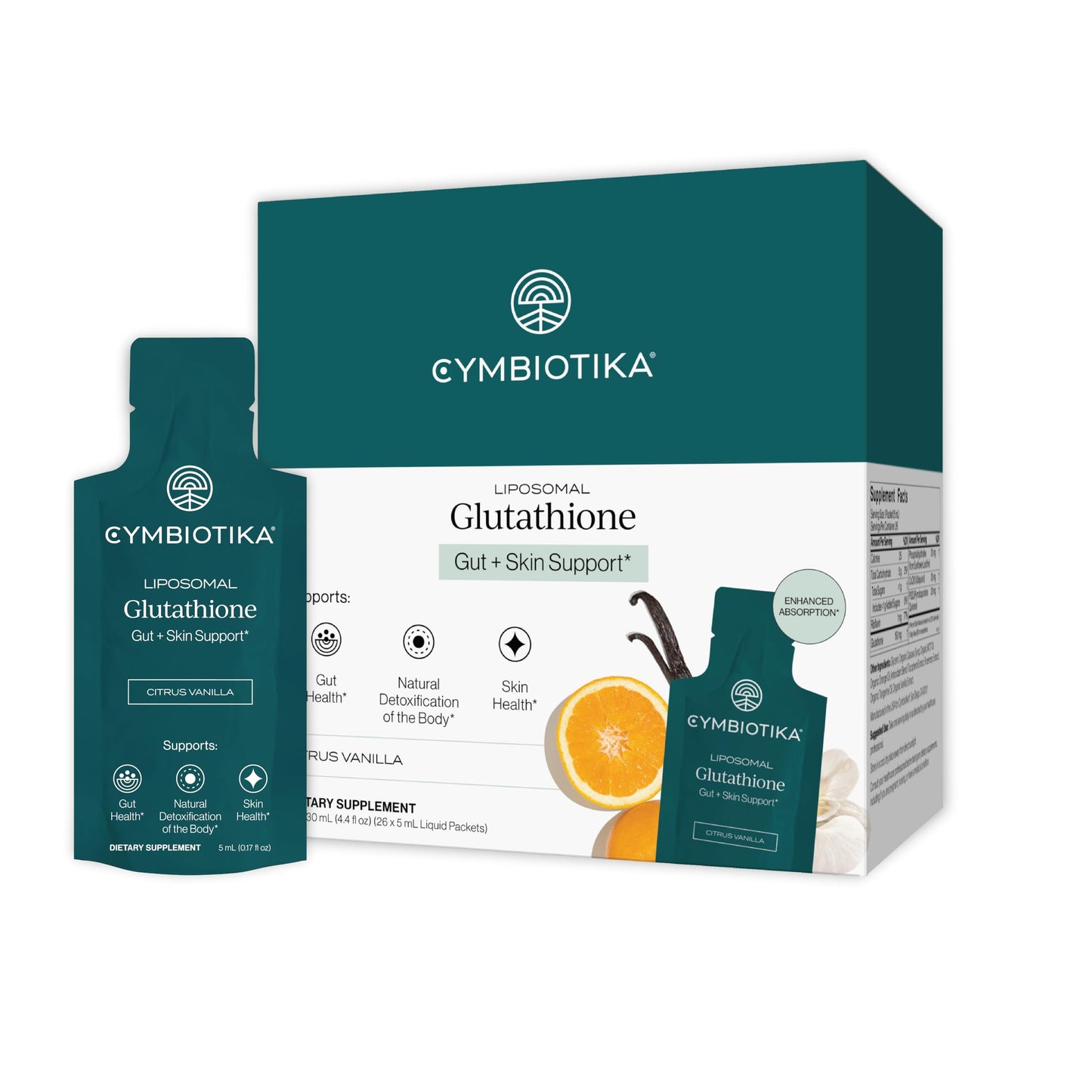 CYMBIOTIKA Liposomal Glutathione Supplement – PQQ, CoQ10 & Antioxidants for Detox, Brain, Energy, Immune Support – Advanced Absorption for Cellular Health