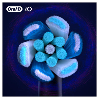 Oral-B iO Ultimate Clean Electric Toothbrush Head, Twisted & Angled Bristles for Deeper Plaque Removal, Pack of 4,