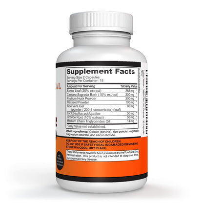 Sigmaceutical 1 Day Colon Cleanse - Detox Cleanse - Bowel Cleanse & Laxative - Bowel Detox - Colon Cleanser & Detox - 30 Capsules