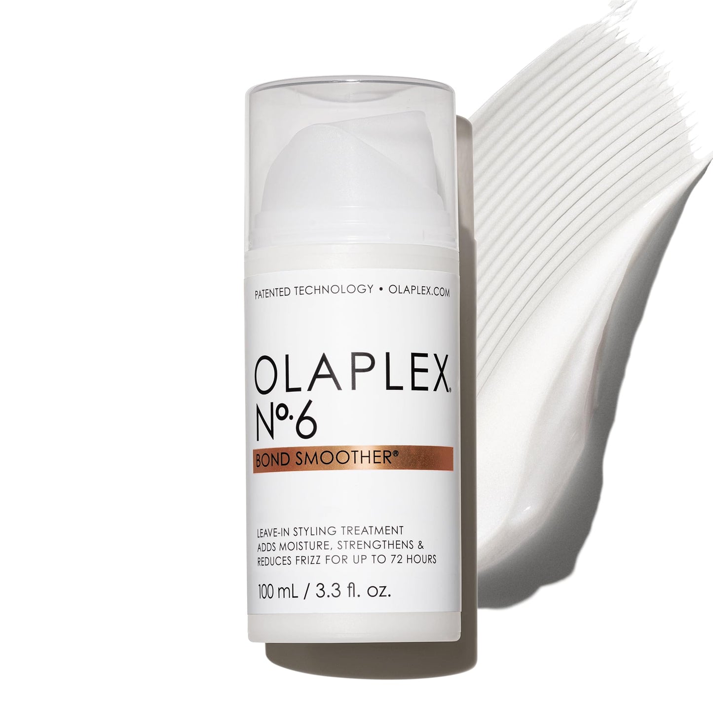 Olaplex Nº. 6 Bond Smoother: Leave-In Styling Treatment | Smooths, Conditions, & Strengthens | Frizz Control for Up to 72 Hours | For Coily, Curly,