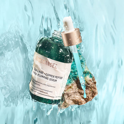 Biossance Squalane + Copper Peptide Rapid Plumping Serum - Face Serum for All Skin Types - Visibly Plumping + Firming Skin, Fine Lines + Wrinkles,