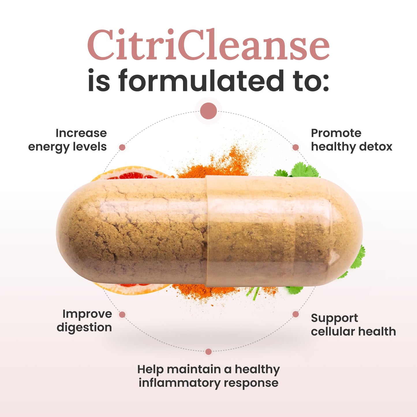 Myers Detox CitriCleanse Toxin Binder Supplement, Supports Heavy Metal Detox, Energy, & Overall Wellness, with Cilantro Extract, Grapefruit Pectin