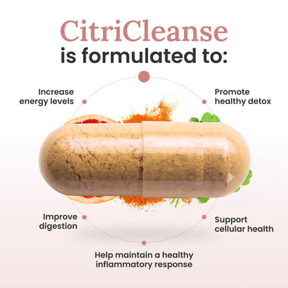 Myers Detox CitriCleanse Toxin Binder Supplement, Supports Heavy Metal Detox, Energy, & Overall Wellness, with Cilantro Extract, Grapefruit Pectin