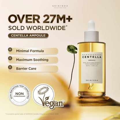 SKIN1004 Madagascar Centella Asiatica Ampoule Facial Serum 1.85 fl.oz, 55ml, Soothes Acne Prone and Sensitive Skin