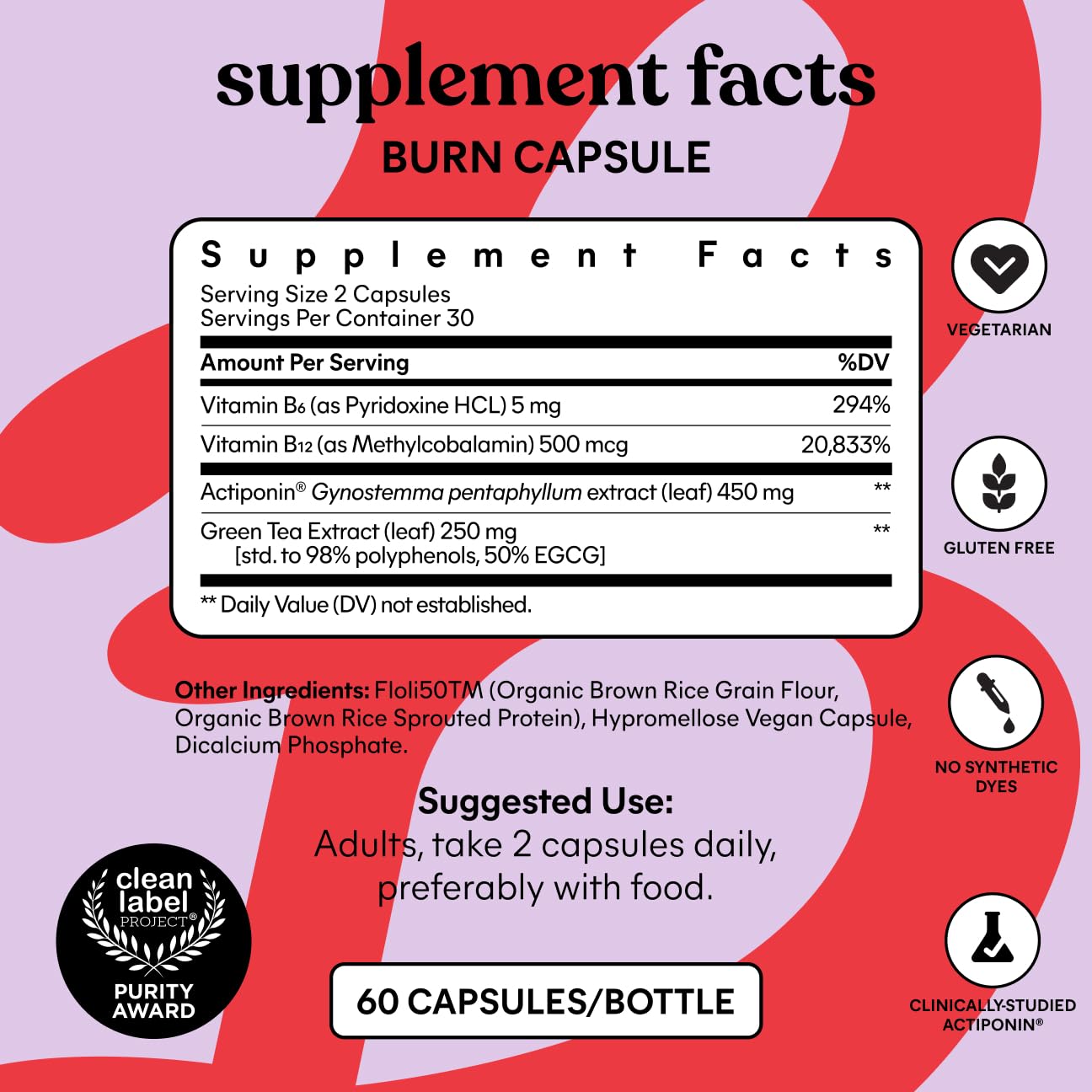 Lemme Burn - Metabolism, Belly Fat Burning + AMPK Activating Supplement for Men & Women w/Clinically Studied Actiponin Gynostemma, Green Tea Extract