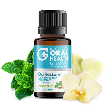 OraRestore Bad Breath Treatment for Adults Halitosis: Dentist Formulated Oral Rinse Concentrate Tooth Oil Liquid Toothpaste, Fresh Breath Mouthwash for Dry Mouth